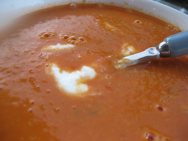 Spicy Tomato Chickpea Soup