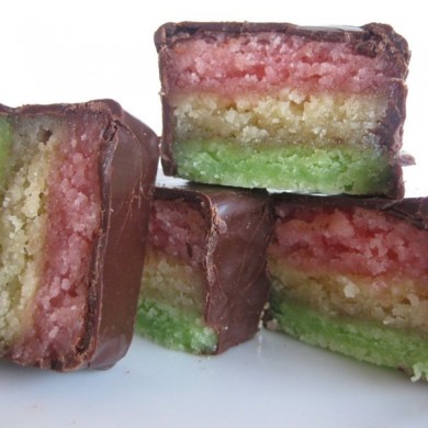 Venetian Rainbow Cookie Bars