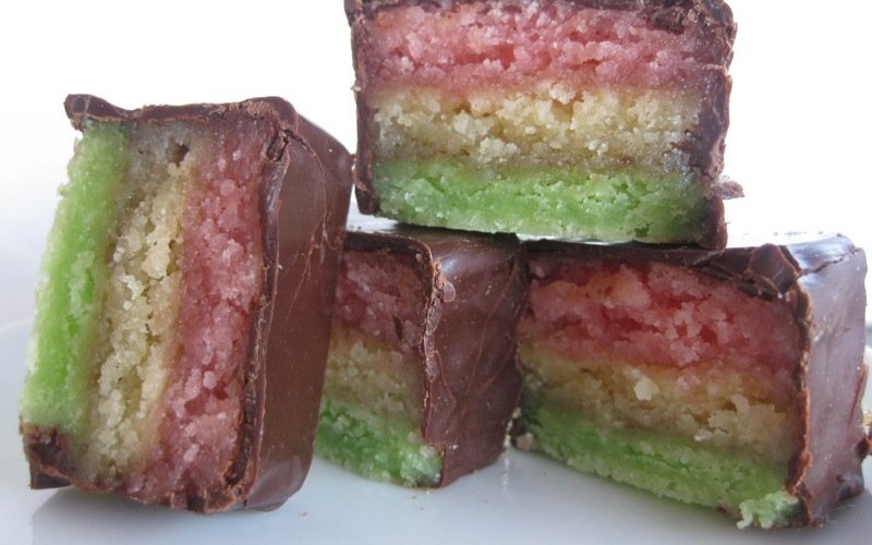 Venetian Rainbow Cookie Bars