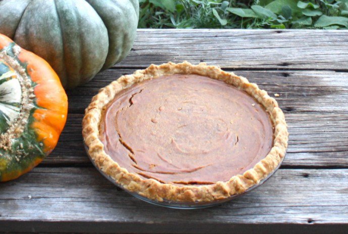 Traditional Canadian Pumpkin Pie from the Prairies
