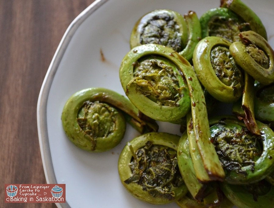 Andreas Pan fried fiddleheads Valerie