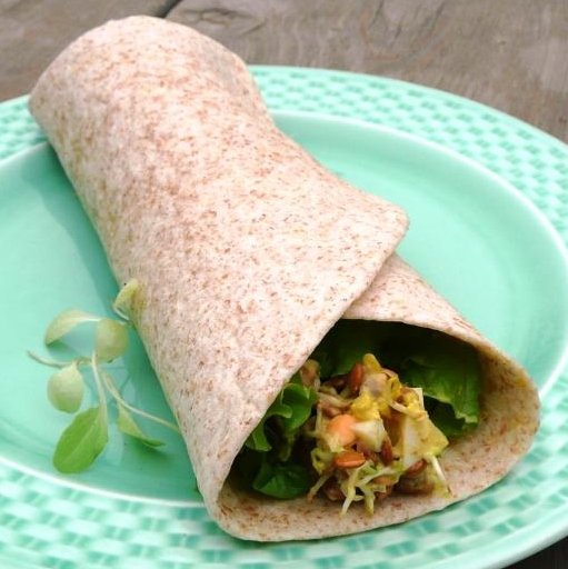 Amy Jo Lentil sprout wrap