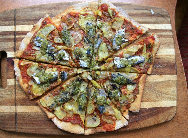 Bridget Sardine pesto Pizza