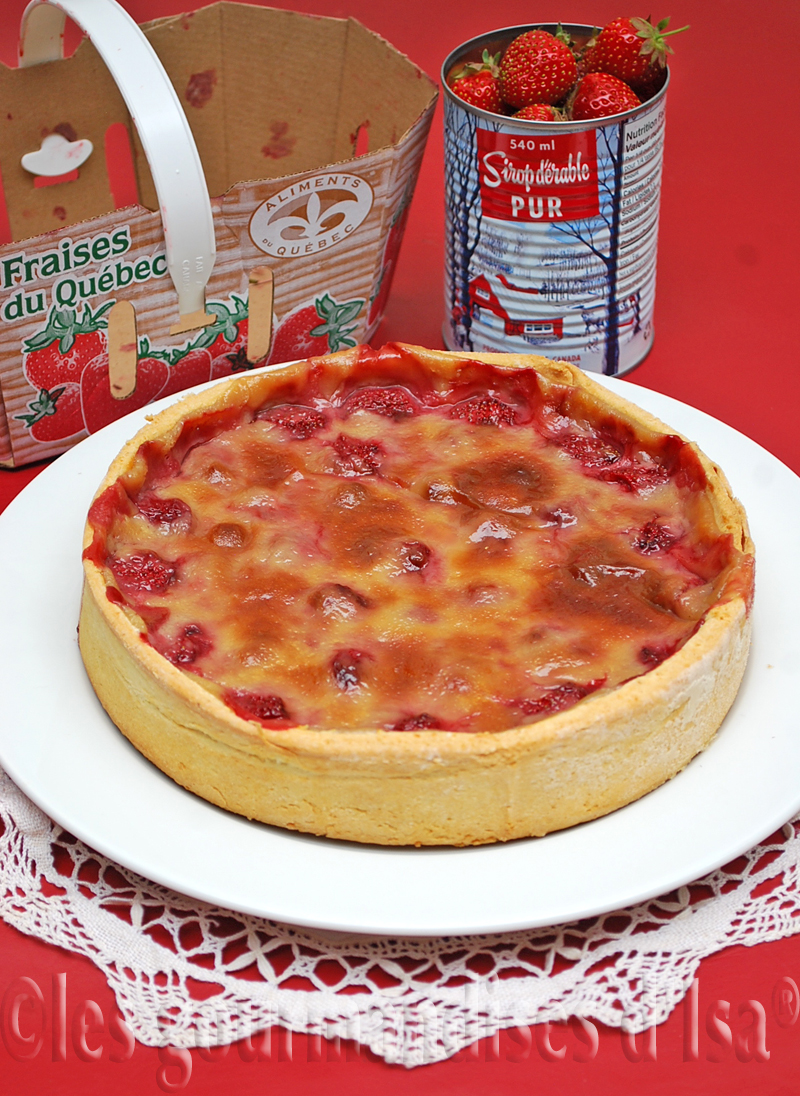 Isabelle tarte aux fraises et au sirop d'érable