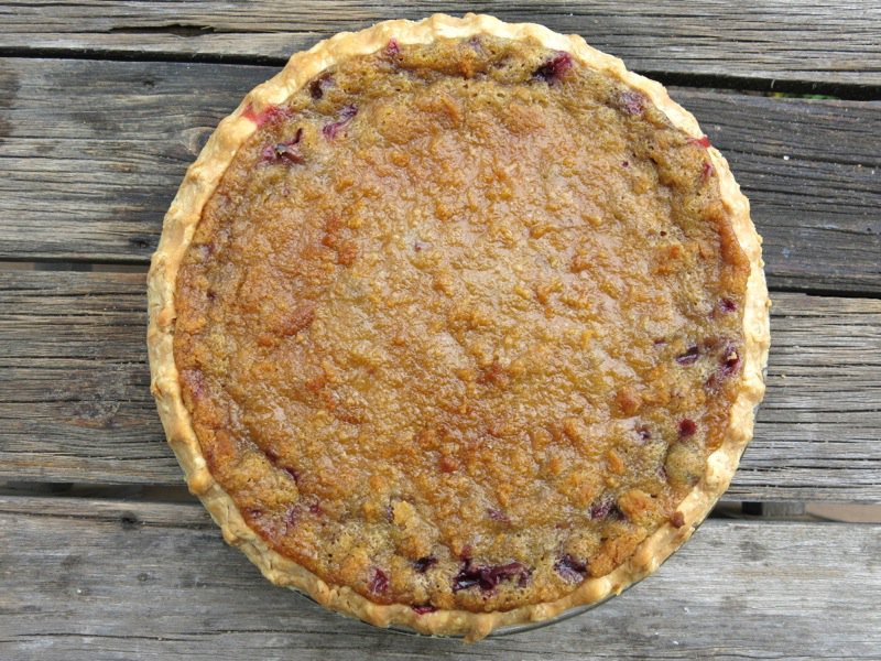Concord Grape Pie with Crumble Topping