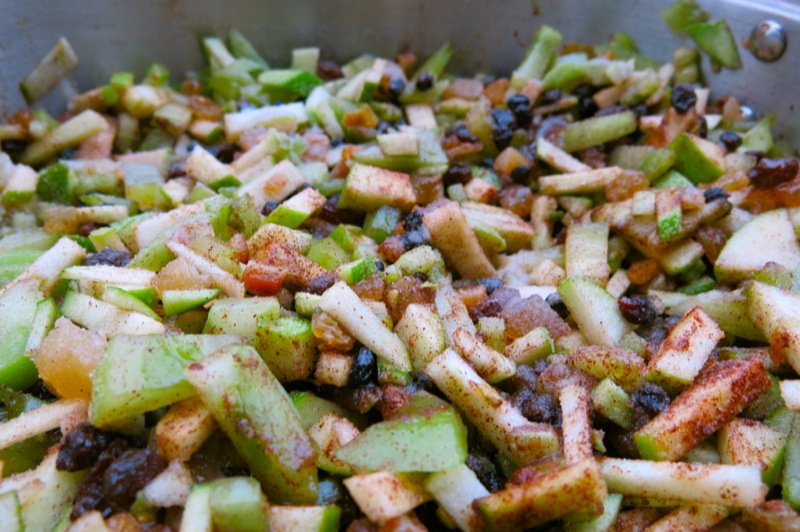 Green Tomato Mincemeat before Cooking 6 close