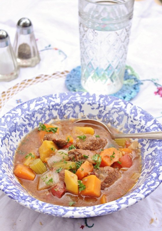 Jennifer Beef stew with winter vegetables