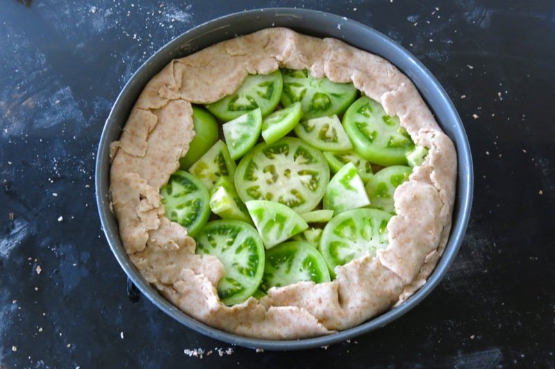 Savory Green Tomato Pie 