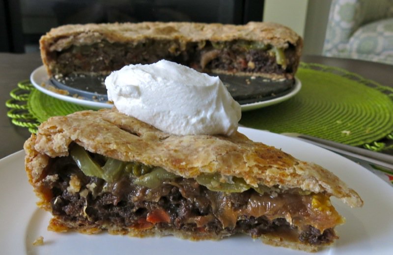 Savory Green Tomato Pie 