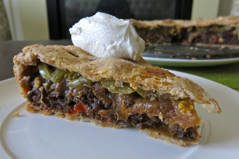 Savory Green Tomato Pie 