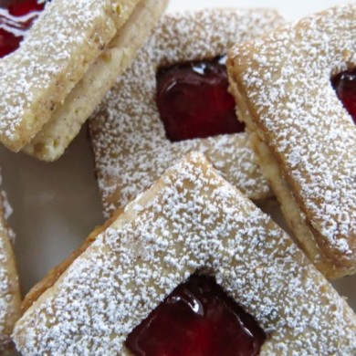 Linzer Sandwich Cookies