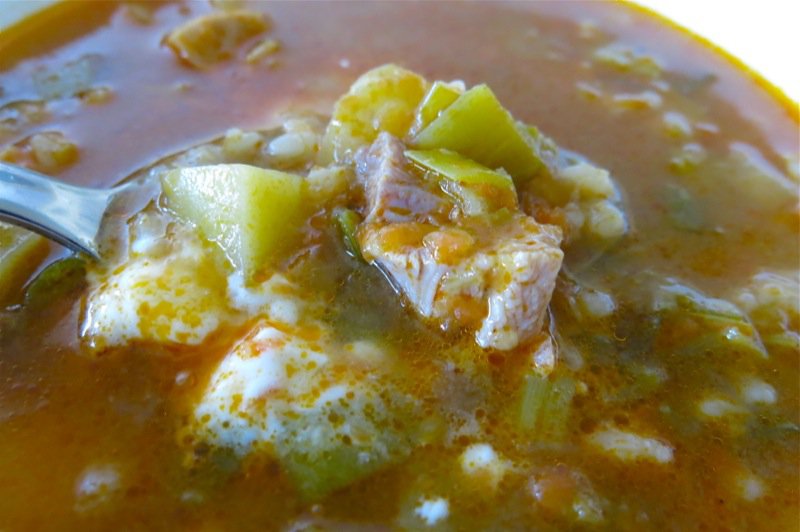 Polish Barley Soup with Chicken