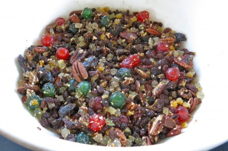 Traditional Canadian Christmas Cake or Bourbon Fruit Cake