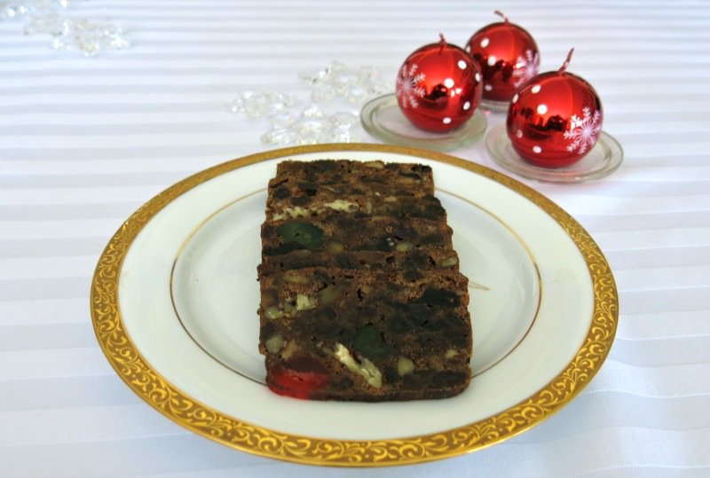 Traditional Canadian Christmas Cake or Bourbon Fruit Cake