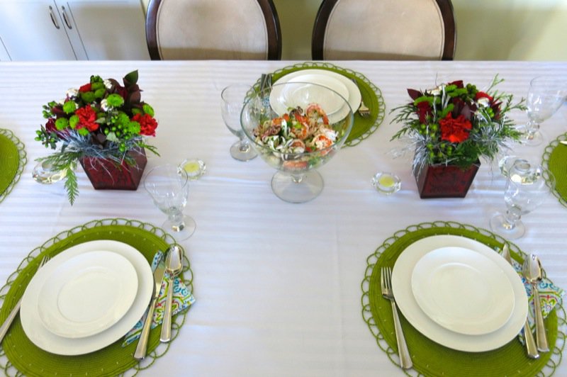 2 A Waiting Table with Seafood Salad