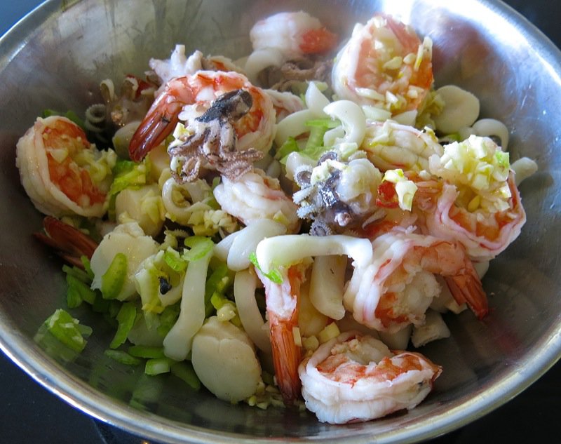 5 Poached Seafood with Celery
