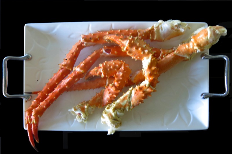 7 Alaskan King Crab Legs on Platter