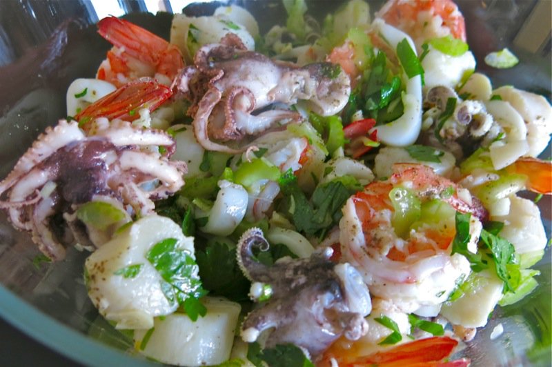 8 Marinated Seafood Salad
