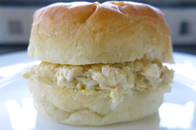 14 Homemade Eggsalad on a homemade bun