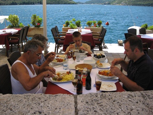 23 2009 Perast Meljine Mussles at Perast