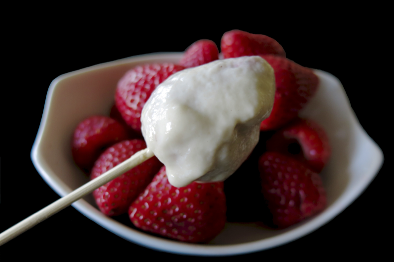 Strawberry Fritters for Valentine's Day