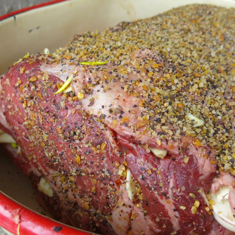 Alberta Beef: Know-Your-Farmer Garlic Stuffed Prime Rib Roast Beef