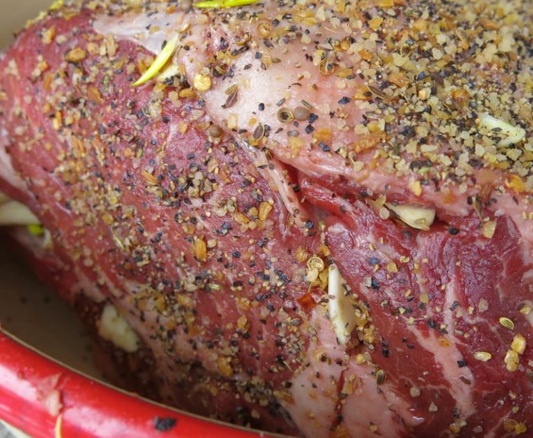 Alberta Beef: Know-Your-Farmer Garlic Stuffed Prime Rib Roast Beef