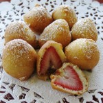 Strawberry Fritters for Valentine's Day