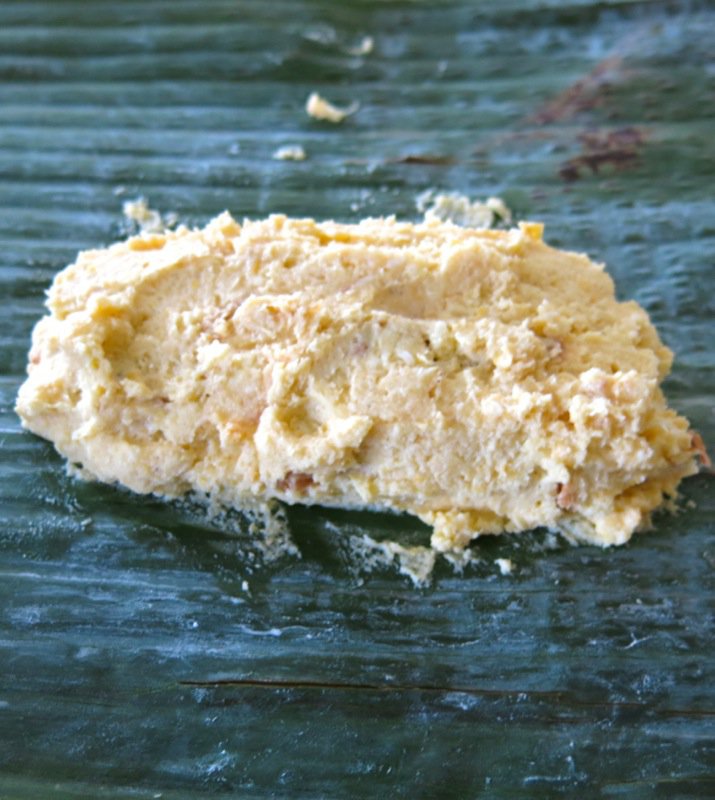 Corn Tamales: Corn Husks and Banana Leaves