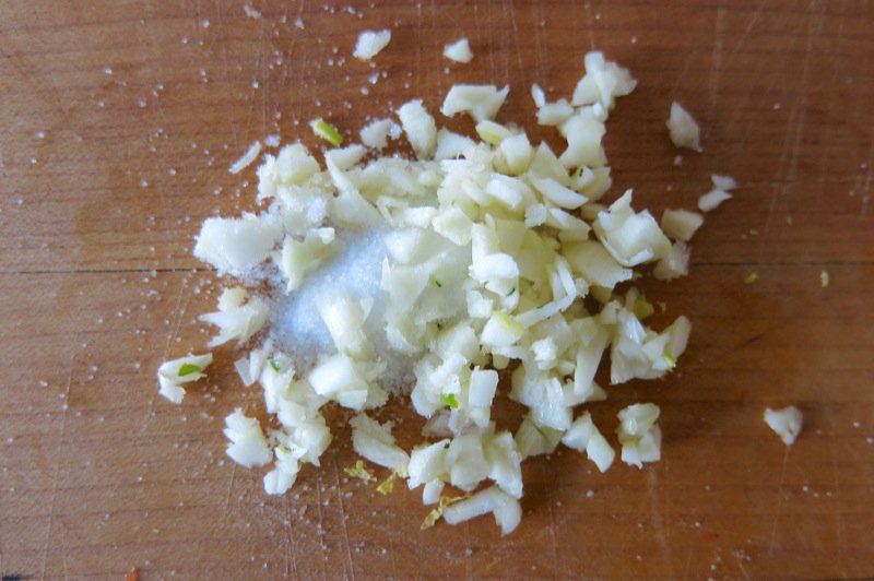 15 garlic with salt