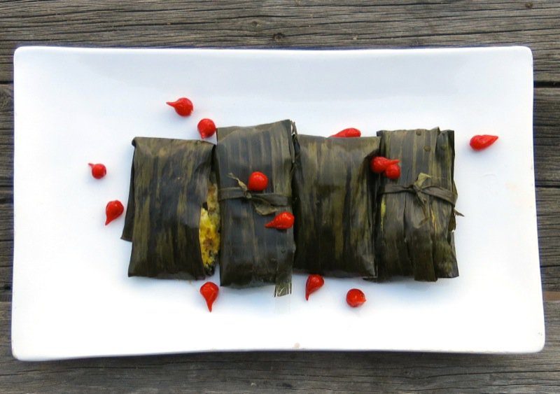 Corn Tamales: Corn Husks and Banana Leaves