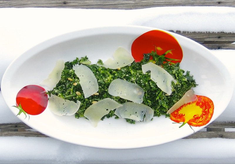 18 Kale and Pinetip Salad