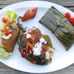 Corn Tamales: Corn Husks and Banana Leaves