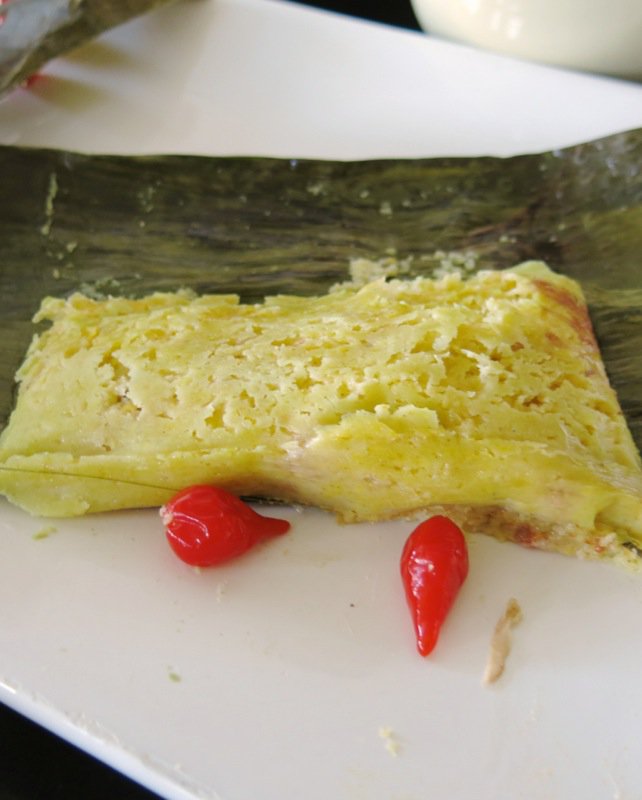 Corn Tamales: Corn Husks and Banana Leaves