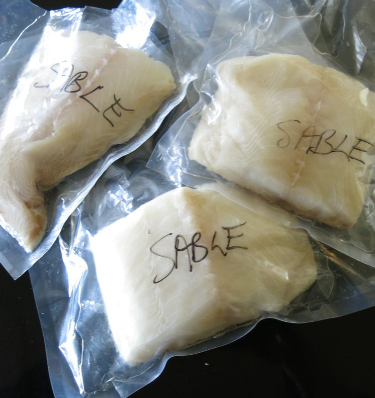 3 Sablefish vacuum packed