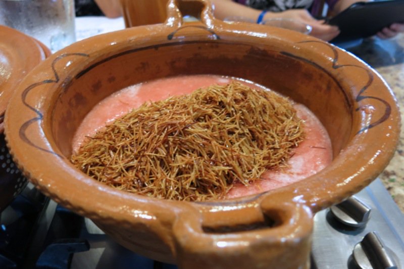 72 Fried Corn Vermicelli into Mexican Tomato Soup