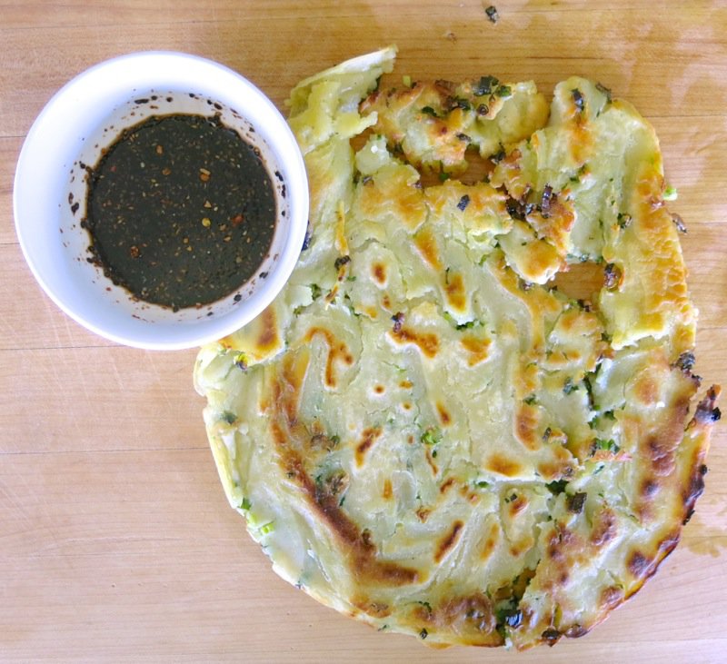 Korean Scallion Pancakesand Dipping Sauce