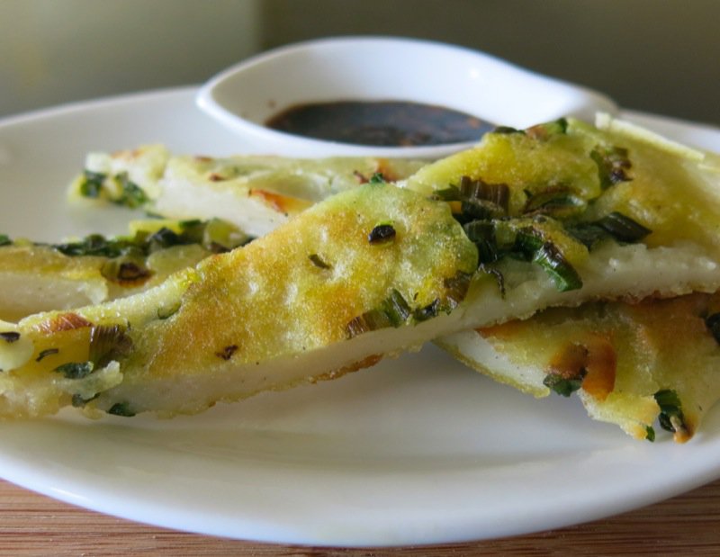 Korean Scallion Pancakesand Dipping Sauce