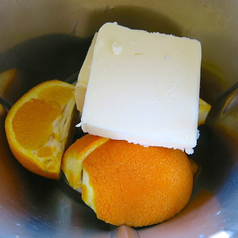 2 Oranges and Butter in Thermomix Bowl