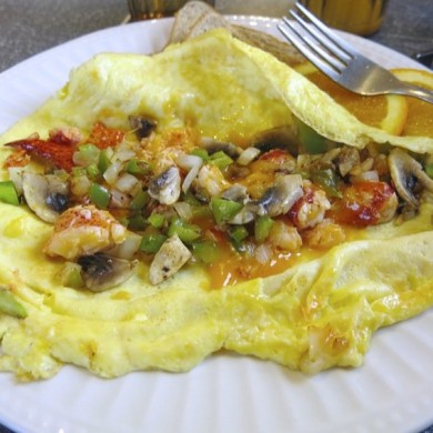 An Acadian Breakfast at Dennis Point Café, Pubnico