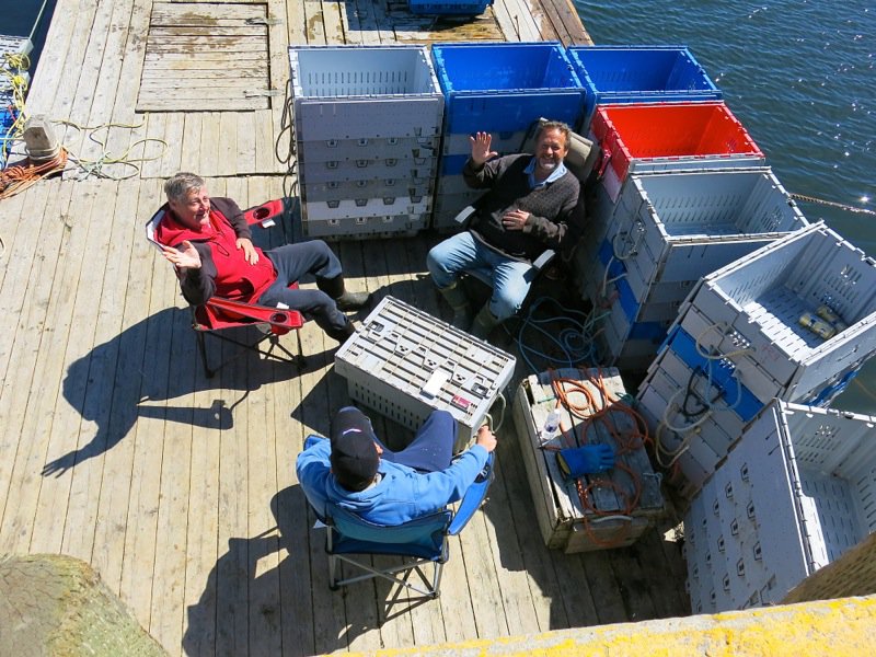 The Lobster Cars at Dennis Point Wharf in Pubnico