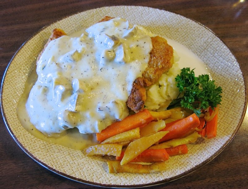 Dinner at Red Cap Restaurant, Pubnico, Nova Scotia