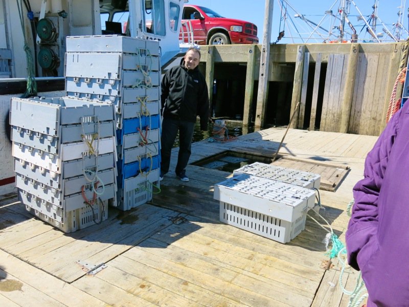 The Lobster Cars at Dennis Point Wharf in Pubnico