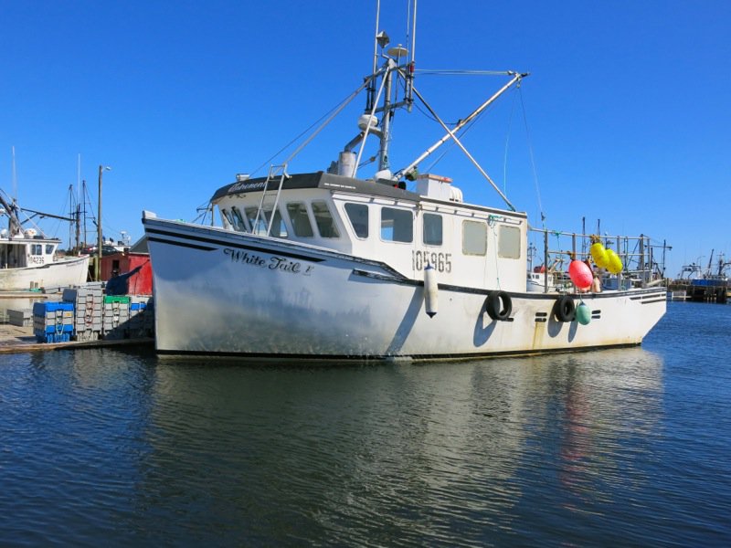 The Lobster Cars at Dennis Point Wharf in Pubnico