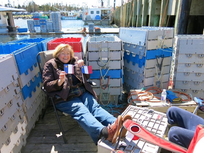 The Lobster Cars at Dennis Point Wharf in Pubnico