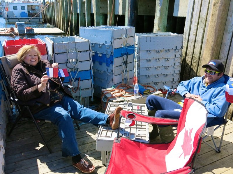 The Lobster Cars at Dennis Point Wharf in Pubnico