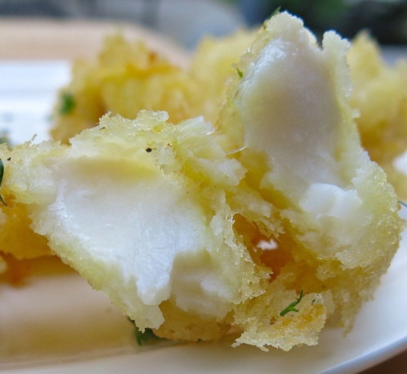 12 Tempura Battered Ling Cod Close