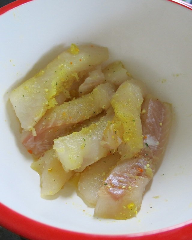 6 Seasoned Ling Cod Fingers