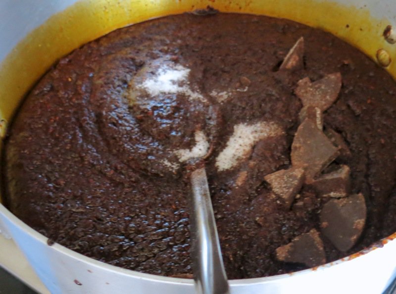99 Adding Mexican Chocolate to Mole
