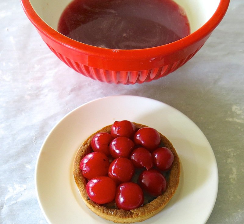 Sour Cherry Tarts with Marzipan